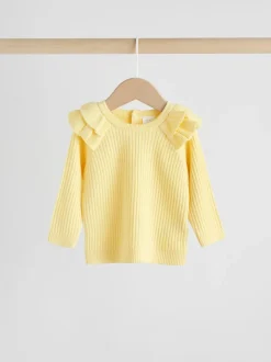 Next - Ensemble Pull et Leggings en maille Bébé 2 Pièces (0mois-3ans) Jaune Hot
