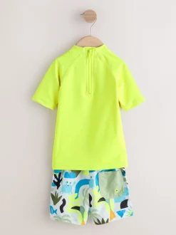Next Jaune - Ensemble Sunsafe Rash Gilet et short de bain (3mois-7ans) Online