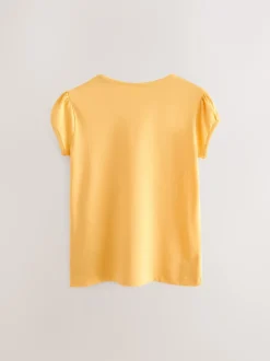 Next - Lot de 2 t-shirts à manches bouffantes (3-16ans) Jaune Best