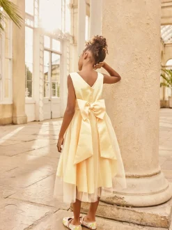 Next Jaune - Robe à nœud Flower Fille (3-12ans) Online