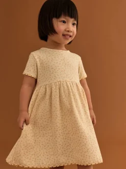 Next - Robe en jersey côtelé (3mths-7yrs) Jaune New