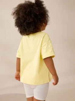 Next Jaune - T-shirt 100% coton Daisy à manches courtes (3mois-7ans) Best