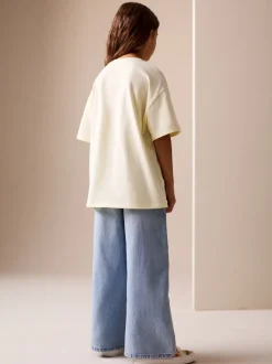 Next Jaune - T-shirt graphique oversize Nirvana (3-16ans) Clearance