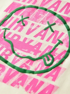 Next Jaune - T-shirt graphique oversize Nirvana (3-16ans) Clearance