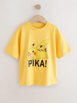 Next - T-shirt Pokémon à manches courtes (3-16ans) Jaune Best