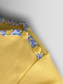 Jojo Maman Bébé Jaune clair - Haut Breton à poche canard