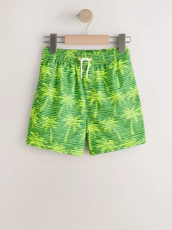 Next - Shorts de bain imprimés (3-16yrs) Jaune imprimé palmiers Best