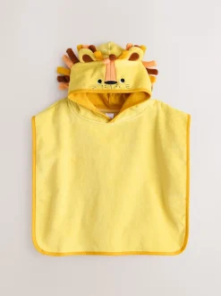 Next Jaune lion - Poncho en tissu éponge (9mths-6yrs)