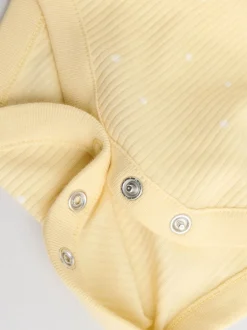 Next Jaune motif citrons - Lot de 5 bodies bébé à manches courtes Hot