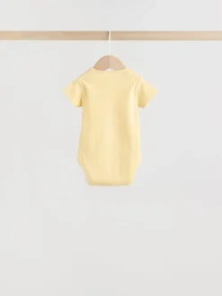 Next Jaune motif citrons - Lot de 5 bodies bébé à manches courtes Hot