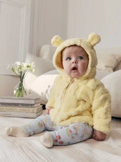 Next Jaune motif lapin - Veste zippée à capuche en polaire bébé (0mois-2ans) Hot