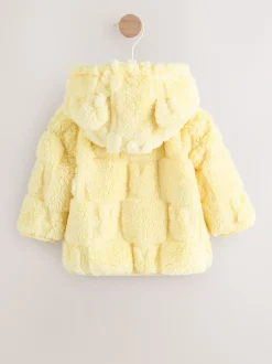 Next Jaune motif lapin - Veste zippée à capuche en polaire bébé (0mois-2ans) Hot