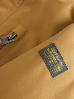 Next - Parka imperméable doublée de borg (3mois-7ans) jaune ocre Clearance