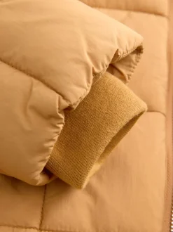 Next jaune ocre - Shower Resistant Square Quilted Coat (3-16yrs) Clearance