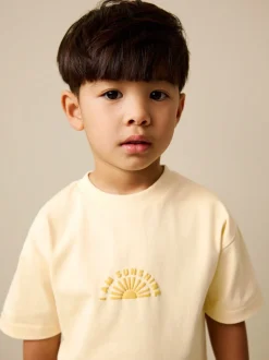 Next Jaune sunshine - Ensemble t-shirt à manches courtes et jogging léger (3mois-7ans) New