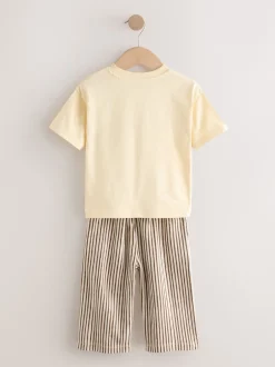 Next Jaune sunshine - Ensemble t-shirt à manches courtes et jogging léger (3mois-7ans) New