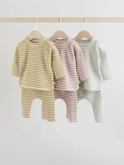 Next Jaune/rose/bleu - Ensemble 6 pièces hauts et Leggings en jersey Bébé (0mois-2ans)