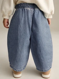 Next Jean bleu moyen - Barrel 100% Cotton Jeans (3mths-7yrs) Outlet
