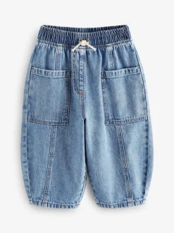 Next Jean bleu moyen - Barrel 100% Cotton Jeans (3mths-7yrs) Outlet