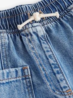 Next Jean bleu moyen - Barrel 100% Cotton Jeans (3mths-7yrs) Outlet