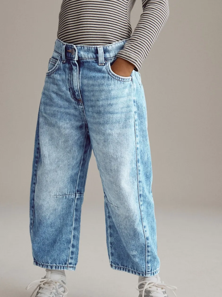 Next Jean bleu moyen - Jean Barrel Volume (3-16ans)