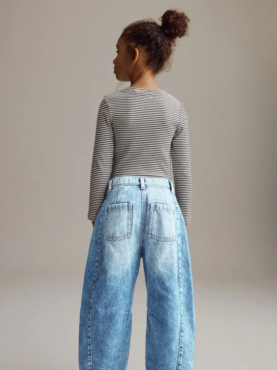 Next Jean bleu moyen - Jean Barrel Volume (3-16ans)