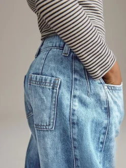 Next Jean bleu moyen - Jean Barrel Volume (3-16ans)