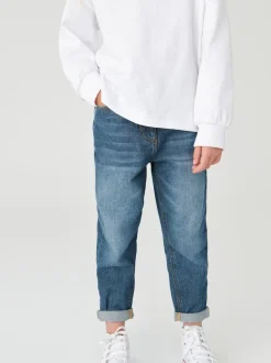 Next Jean bleu moyen - Jean mom 100 % coton (3-16ans) New