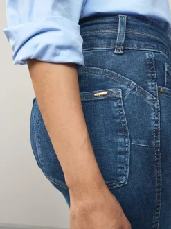 Next Jean bleu moyen - Jean slim rehaussant et galbant Clearance