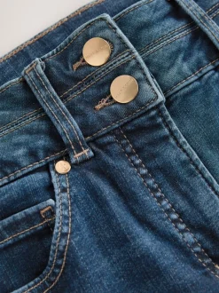 Next Jean bleu moyen - Jean slim rehaussant et galbant Clearance