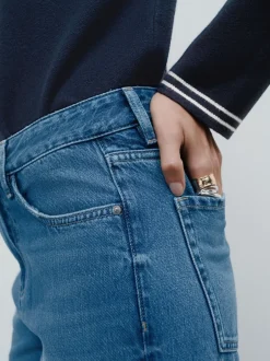 Next Jean bleu moyen - Jeans de jambe droite Clearance