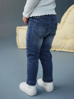 Next Jean bleu moyen - Jeggings à taille élastiquée (3mois-7ans) New