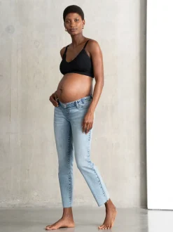 Seraphine Jean de Grossesse Underbump Coupe ajustée en tissu bio haut de gamme New