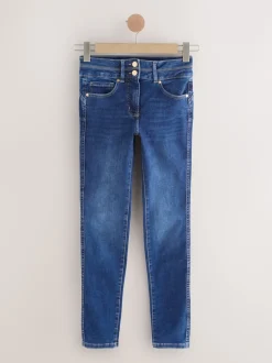 Next Jean délavé bleu moyen - Jean skinny coupe slim à effet rehausseur