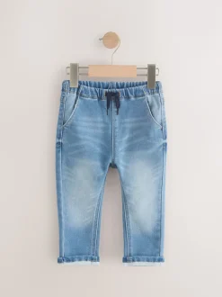 Next Jean délavage moyen - Jeans Pull-On Super Doux Avec Extensible (3mths-7yrs) Discount