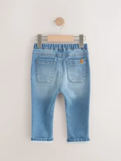 Next Jean délavage moyen - Jeans Pull-On Super Doux Avec Extensible (3mths-7yrs) Discount