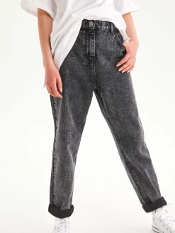 Next Jean gris - Jean mom 100 % coton (3-16ans) Discount