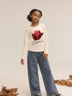 Levi's Jean ample taille haute en jacquard imprimé Léopard Outlet