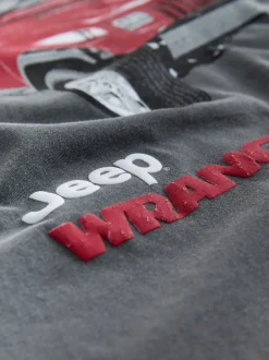 Next - T-shirt imprimé graphique de Noël Jeep grise Online