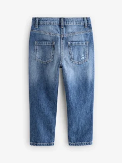 Next Jena bleu - Jean mom 100 % coton (3-16ans) Clearance