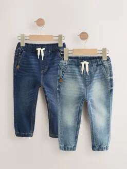 Next Jena bleu - Lot de 2 jeans jogging confort stretch (3mois-7ans) Online