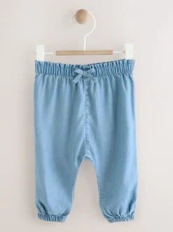 Next Jena bleu - Pantalon bébé en tencel (0mois à2ans) Online