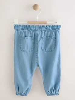 Next Jena bleu - Pantalon bébé en tencel (0mois à2ans) Online