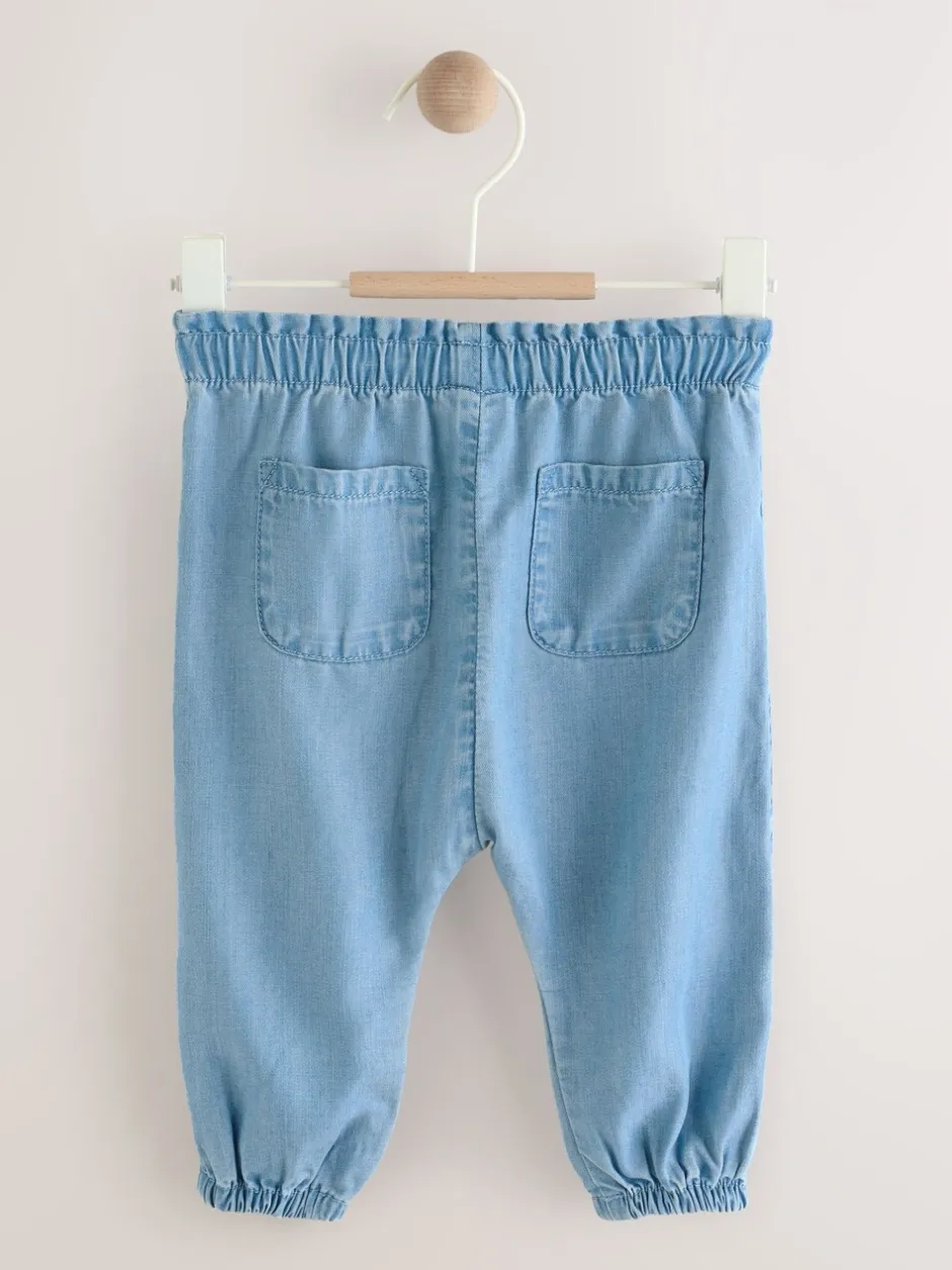 Next Jena bleu - Pantalon bébé en tencel (0mois à2ans) Online