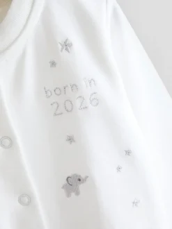 Jojo Maman Bébé Combinaison de nuit brodée Born In 2026 Clearance