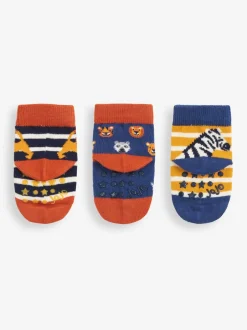 Jojo Maman Bébé 3-Lot Safari Chaussettes Hot