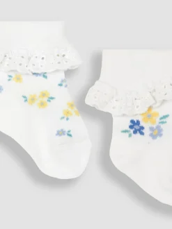 Jojo Maman Bébé 2{Paquet de chaussettes à froufrous Outlet