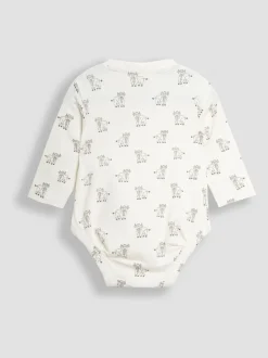 Jojo Maman Bébé Vache des Highlands imprimée et corps rayés 2 Lot Sale