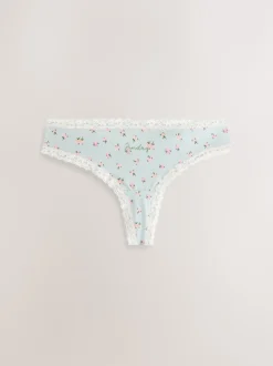 Next Jours de la semaine - Culotte en coton et dentelle 7 Pack String Outlet