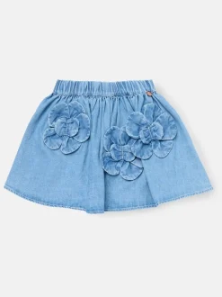 Angel & Rocket Jupe Eden 3D Denim à fleurs Clearance